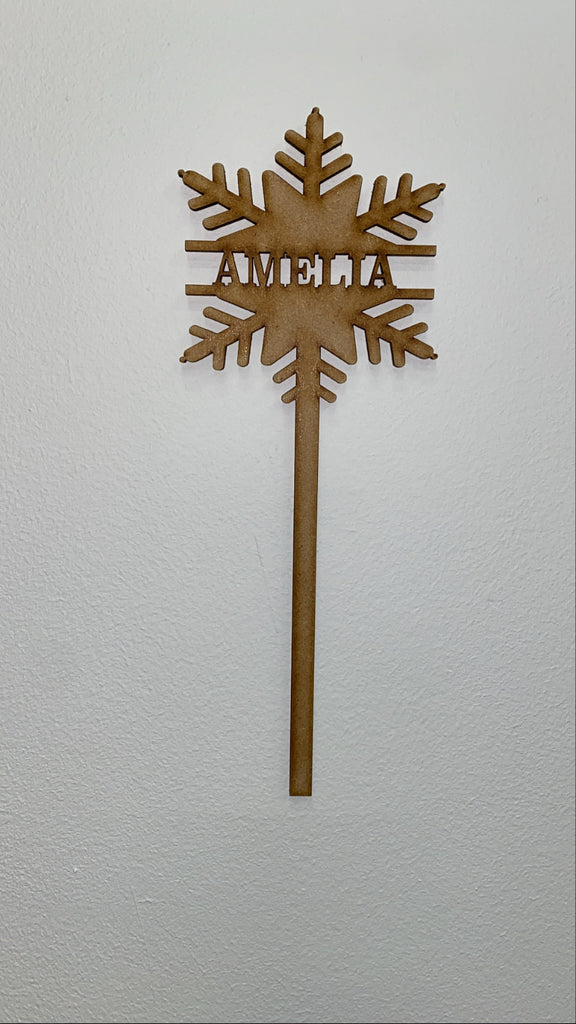 Snowflake personalised wand