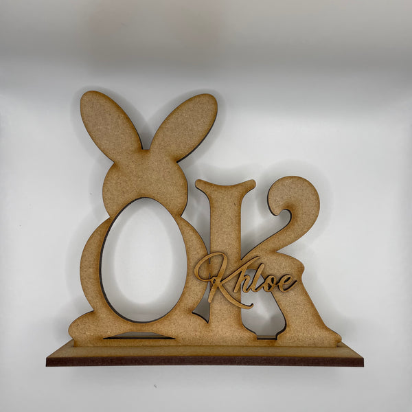 Personalised kinder egg holder alpha