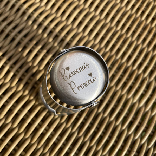 Personalised prosecco lovers Bottle Stopper