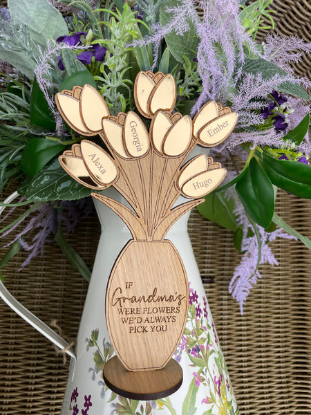 Personalised flower vase