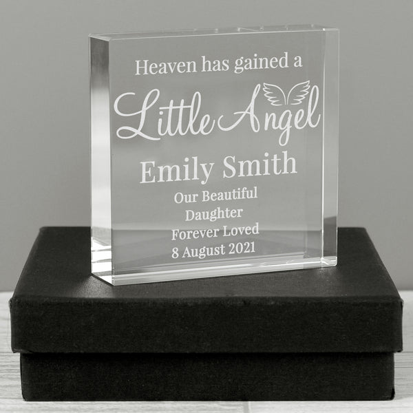 Personalised Little Angel Crystal Token (small)
