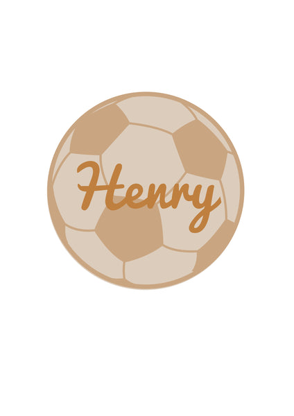 Personalised Football MDF Sign – Custom Name Sports Wall Plaque