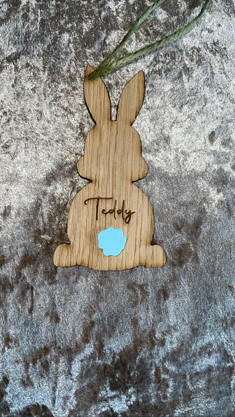 Personalised Easter bunny decorations