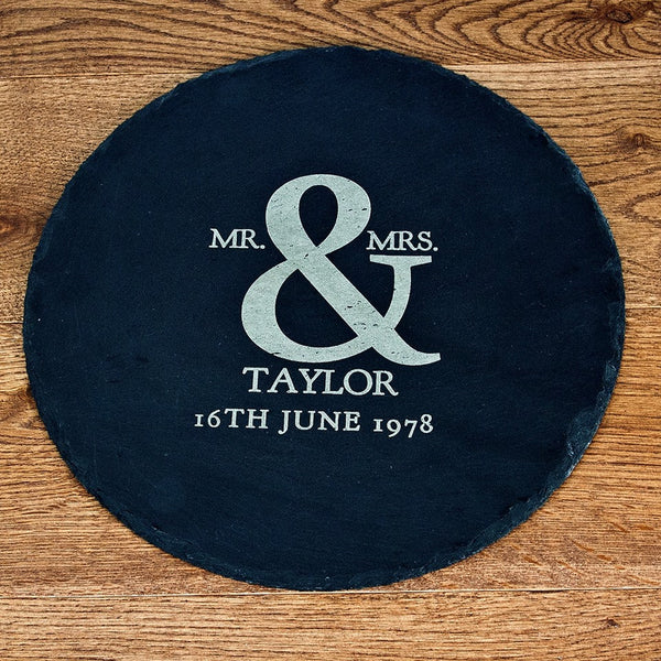 Personalised Couples Slate Board