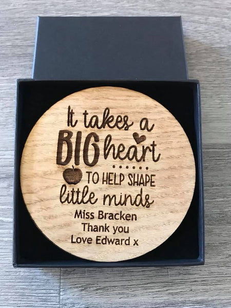 It takes a BIG heart coasters