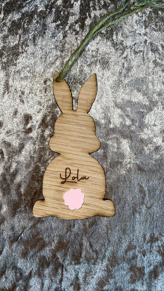 Personalised Easter bunny decorations