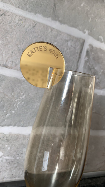 Acrylic drinks tokens pack of 10